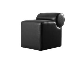 Rohin Deri Puf - Musta