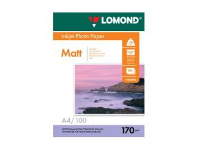 Lomond Photo Inkjet Paper Matte 170 g/m2 A4, 100 arkkia, kaksipuolinen