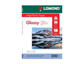 Lomond Photo Inkjet Paper Glossy 200 g/m2 A3, 50 arkkia