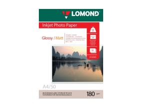 Lomond Photo Inkjet Paper Glossy 180 g/m2 A4, 50 arkkia, kaksipuolinen