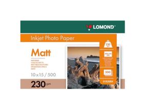 Lomond Photo Inkjet Paper Matte 230 g/m2 10x15, 500 arkkia