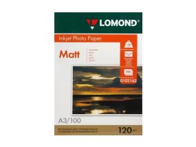 Lomond Photo Inkjet Paper Matte 120 g/m2 A3, 100 arkkia