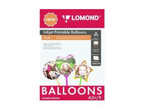 Lomond Inkjet Printable Baloons A3+, 9 arkkia (pallo/sydän/tähti) kaksipuolinen