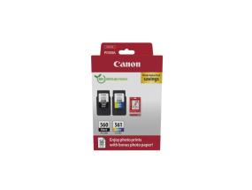 Canon CRG PG-560/CL-561 + Photo Paper Value Pack (3713C008) mustepatruunoiden monipakkaus, BK/CMY