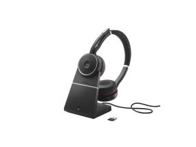 Jabra Evolve 75 SE MS Stereo Langaton Bluetooth-kuuloke, lataustelineellä