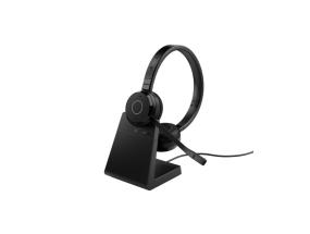 Jabra Evolve 65 TE MS Stereo Link390a langattomat kuulokkeet, Bluetooth, USB-A, latausteline, musta