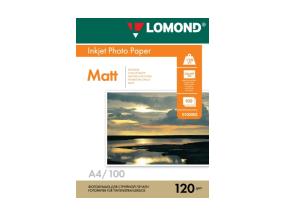 Lomond Photo Inkjet Paper Matte 120 g/m2 A4, 100 arkkia