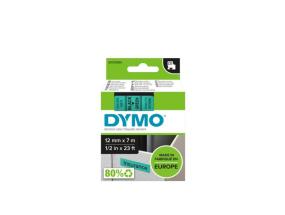 Dymo 45019 (S0720590) Tarranauha 12mm x 7m, musta ja vihreä