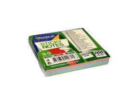 Muistilaput Forpus, 75x75mm, 4 pastelliväriä (1x100)