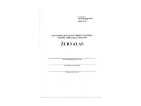 Gyventojo, įsigijusio verslo liudijimą, pajamų ir išlaidų apskaitos žurnalas, A5 (36) 0720-065