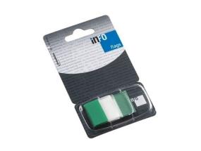 Paperi-indeksiset Global Notes, 25x43mm, vihreä, muovinen (1x50) 0718-204