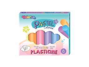 Colorino Pastel muovailuvaha 6 väriä pyöreä