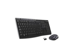Logitech MK270 langaton yhdistelmä näppäimistö + hiiri, US Int, musta (SPEC)