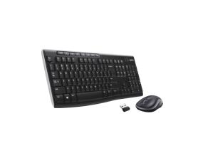 Logitech MK270 Langaton näppäimistö + hiiri, US Int, musta