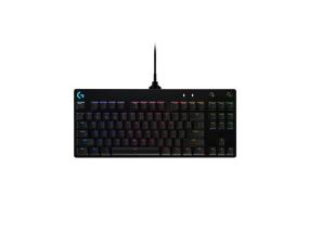 Logitech G PRO Langallinen mekaaninen pelinäppäimistö, Tenkeyless, GX Blue clicky, US INT, musta