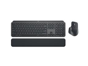 Logitech MX Keys Combo for Business Gen 2 - Näppäimistö, kämmentuki ja hiirisarja, grafiitti