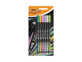 BIC Fineliners INTENSITY FINE PASTEL, sarja 6 väriä 498334