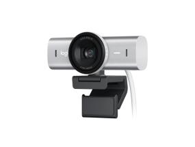 Logitech MX Brio -verkkokamera, 8,5 MP, 4K Ultra HD 3840x2160, USB-C, vaaleanharmaa