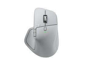 Logitech MX Master 4 langaton hiiri RF langaton + Bluetooth, 8000 DPI, vaaleanharmaa