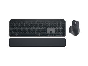 Logitech MX Keys S Combo näppäimistö, kämmentuki ja hiirisetti, US Int, grafiittipintainen