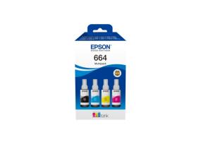 Epson 664 EcoTank (C13T66464A) mustepatruuna, musta, syaani, magenta, keltainen, monipakkaus 4 väriä