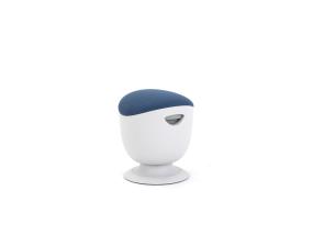 UP UP Seul ergonominen tuoli valkoinen, D47 sininen kangas