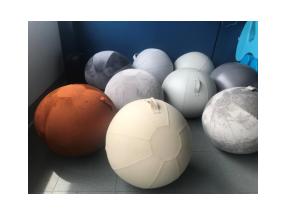 Ergonominen istuva Balance Ball - näyte