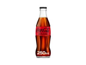 Virvoitusjuoma COCA-COLA Zero 250ml lasipullossa