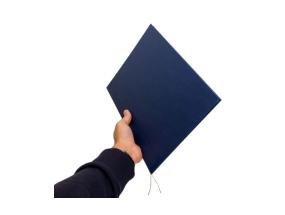 Diplomin kannet OLIMPIC A4 siniset kultanauhalla