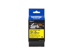 Teippi/merkintäteippi BROTHER HSE-661E kutistesukka, keltainen, musta teksti, leveys 31 mm, pituus 1,5 m