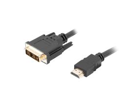 Kaapeli LANBERG HDMI - DVI 4K 30Hz 3m