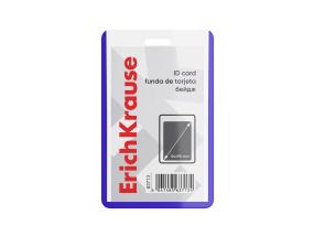 Korttikotelo ERICH KRAUSE 54x90mm pystysuora läpinäkyvä