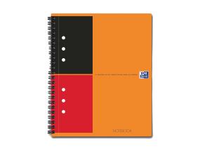 Kansio spiraalisidonnassa A5+ vuorattu OXFORD International Notebook pahvi kattaa 80 sivua