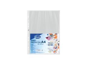 Muovitasku A4 ylhäälta auki, 60micr, 100 kpl paketissa