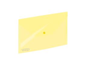 Muovinen kirjekuori, jossa leima C4 GRAND 100 arkille keltainen