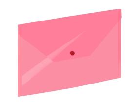 Muovinen kirjekuori leimalla C4 GRAND 100 arkille läpinäkyvä punainen