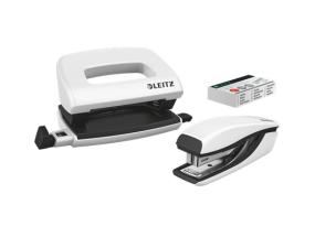 Nitoja ja rei´itin LEITZ Mini Wow 10 arkkia helmenvalkoinen (nro 10 niittiä)