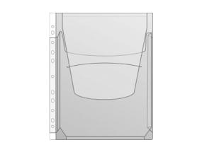 Paljetasku läpällä A4 PVC Prolex liimauttava