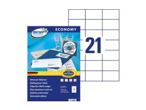 Tarratarra AVERY Economy 70x42,4mm 21 arkkia, 100 arkkia