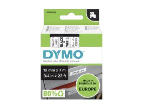 Teippi/merkintäteippi DYMO D1 45803 19mm x 7m musta/valkoinen