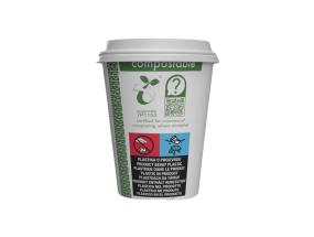 Pahvi kahvikuppi VEGWARE 240ml valkoinen 50kpl