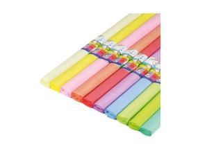 Kreppipaperi FIORELLO 10 väriä pastelli valikoima värejä