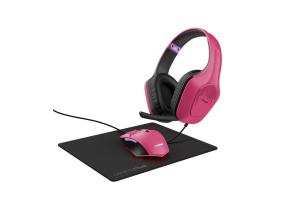 Kuulokkeet/kuulokkeet + HIIRI+MOUSEPAD/GXT 790 PINK 25179 TRUST