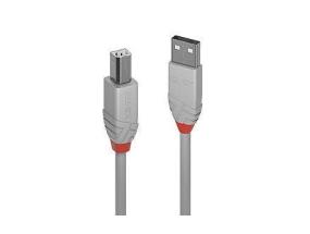 KAAPELI USB2 AB 0.5M/ANTHRA GREY 36681 LINDY