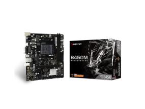 Emolevy BIOSTAR AMD B450 SAM4 Micro-ATX Muisti DDR4 Muistipaikat 2 2xPCI-Express 2.0 1x 1xPCI...