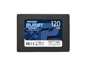 SSD PATRIOT Burst Elite 120 Gt SATA 3.0 3D NAND Kirjoitusnopeus 320 Mt/s Lukunopeus 450 Mt...