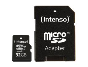 MUISTI MICRO SDHC 32GB UHS-I/W/ADAPTERI 3423480 INTENSO