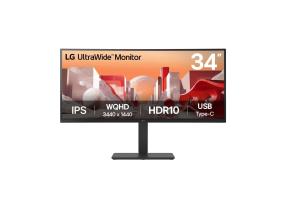 LCD-monitori LG 34 " 3440 x 1440 pikseliä Wide Quad HD Native kuvasuhde 21:9 LCD Curved 34BA75QE-B