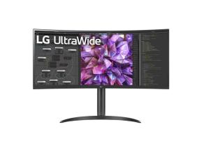 LCD-näyttö LG 34WQ75C-B 34" Curved/21 : 9 Panel IPS 3440x1440 21:9 5 ms Kaiuttimet Korkeus...
