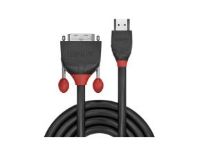 KAAPELI HDMI-DVI 2M/BLACK 36272 LINDY